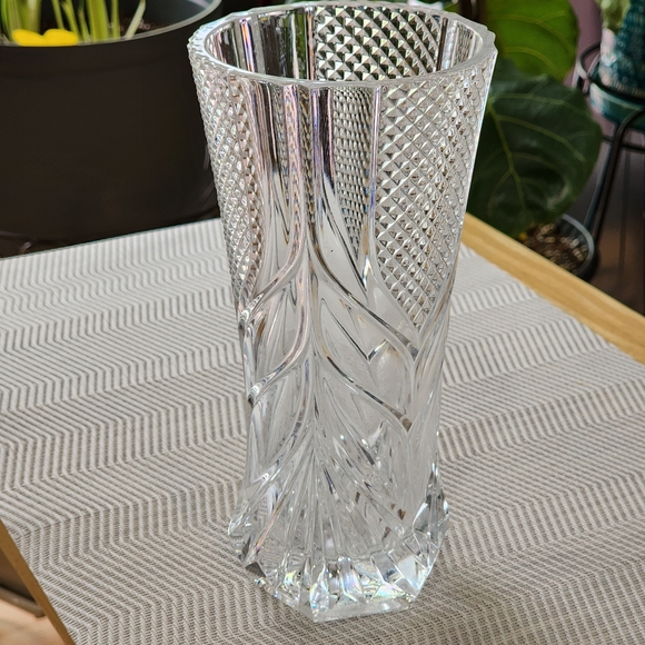 Vintage  Cristal D'Arques France Royal Pattern Lead‎ Crystal Flower Vase - Picture 1 of 15